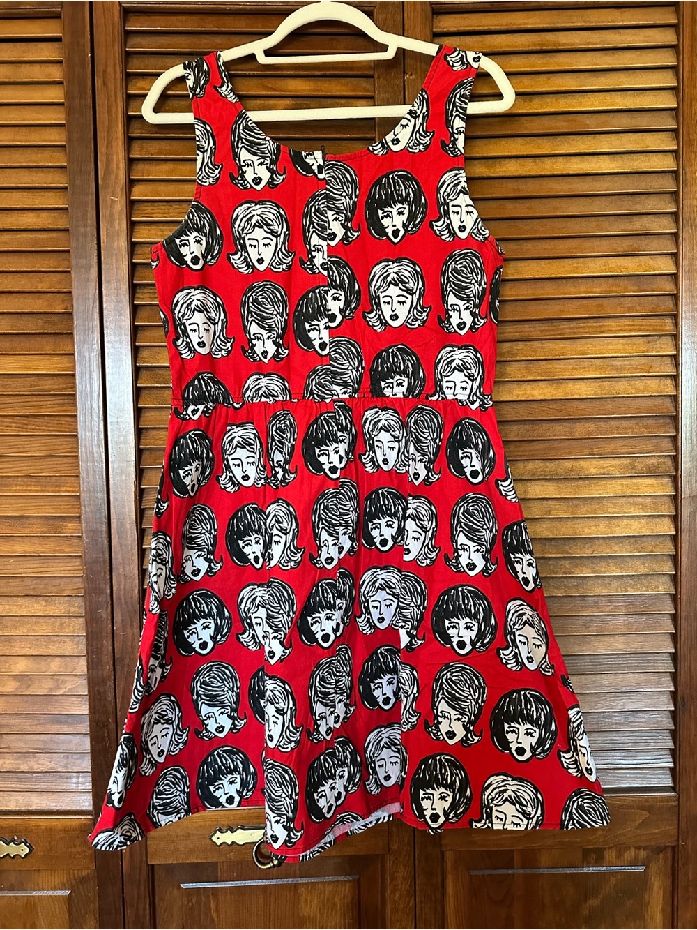 Retrolicious 1960s hairdos fit and flare dress size XL - Picture 9 of 12